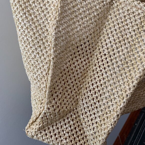 AB Woven Beach Shopper Everyday Large Capacity Tote Bag Handbag - Picture 7 of 13